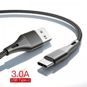 Cable USB de carga rápida KMC-001 3A, cable USB tipo C, Micro Android, cargador de teléfono móvil, cable USB