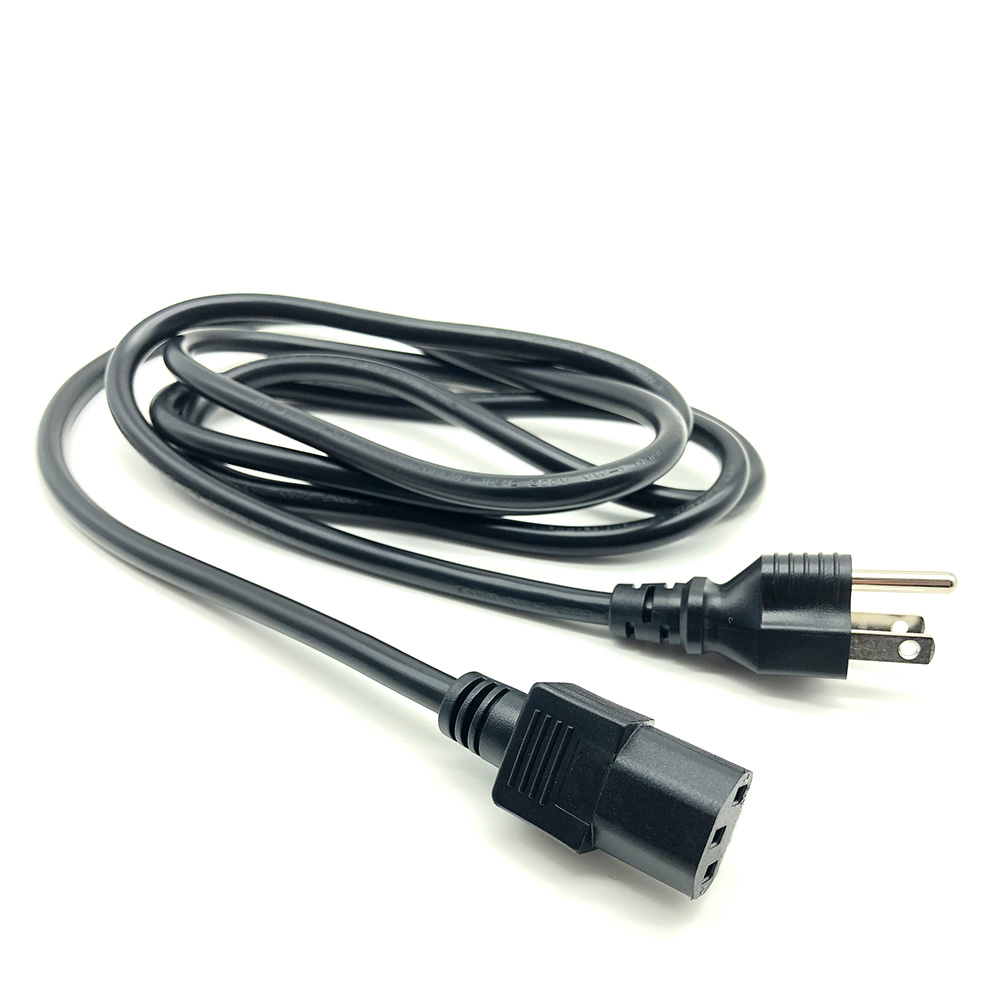 UL Approved American 3 Pin Prong Plug Cable USA 3Pin 10A/13A/15A AC Cords Electric Lead IEC C13 US Power Cord - 翻译中...